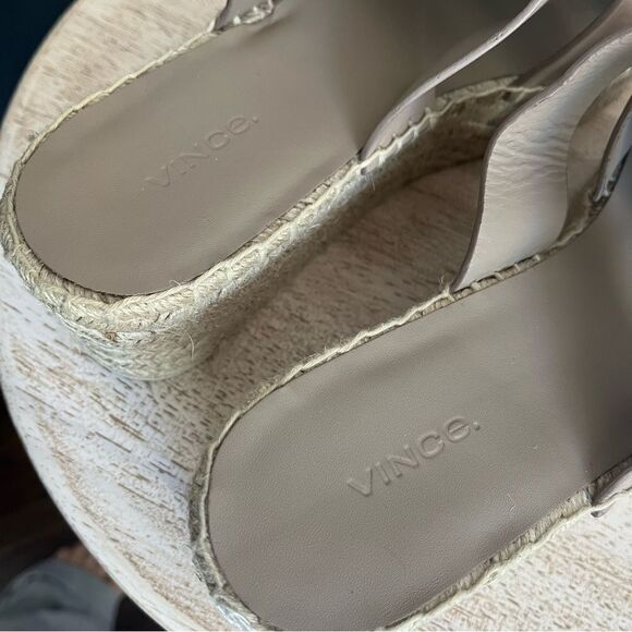 Vince Sabella Espadrille Wedge Sandal in Beige Size 10 NWOB - Picture 7 of 13
